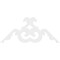 Ekena Millwork Pitch Benson Architectural Grade PVC Gable Pediment, 60"W x 30"H x 1"P (12/12) GPP060X030X100BEN - alternate 3